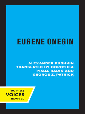 cover image of Eugene Onegin